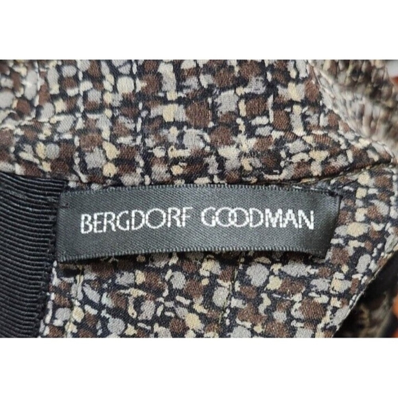 Bergdorf Goodman Grey Brown Silk Lined Wool Tweed High-end Blazer Size S - Picture 12 of 16